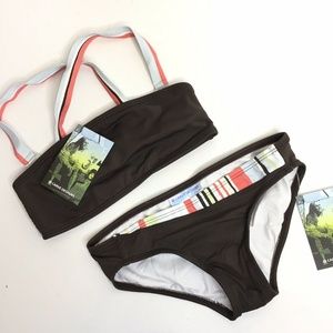 Carve Designs Bando Bikini Top Bikini Bottom XS